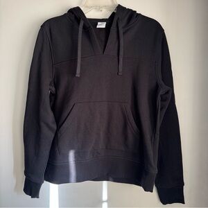 Like New Black Hoodie with V-neck